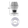 Generique Plug Tunnel en métal Thread Hollow S 6 x 4 cm